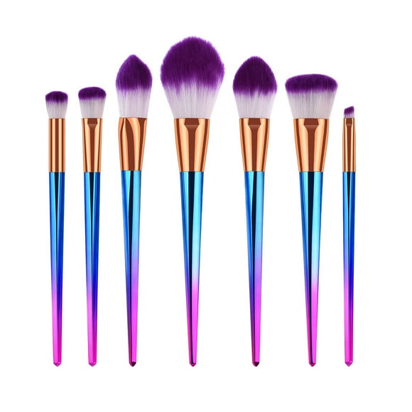 VOKE Boars Hair Brush round Brush Apron Lip Blending Brush Makeup Brushes Natural Glaze N Seal Wet Look Foundation Cosmetic Eyebrow Eyeshadow Brush Makeup Brush Sets Tools 7PCS