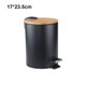 thumbnail image 5 of Bewildely Cubo de basura de pie, cubo de basura multifuncional de gran capacidad para baño, cocina, sala de estar y oficina Almacenamiento y organización del hogar 3L/Negro/(17*23.5 cm), 5 of 6