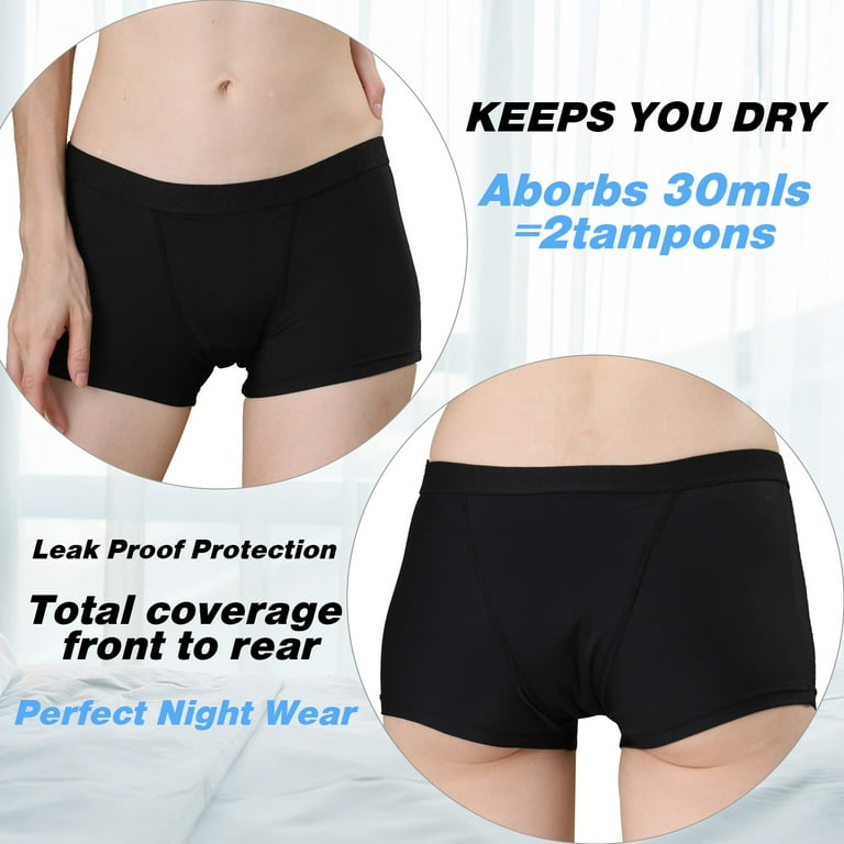 Women Sporty Briefs Period Underwear Menstrual Panties for women and Teens  XL