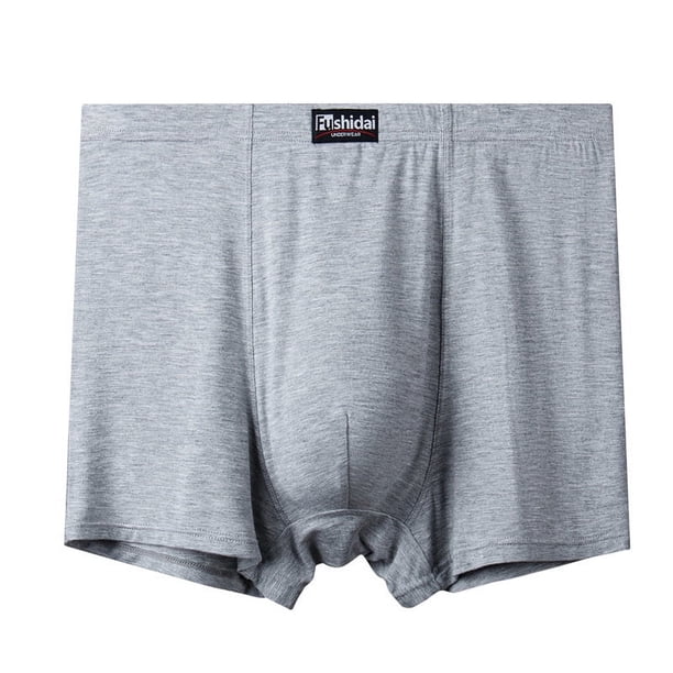 Calzoncillos tipo bóxer de cintura alta para hombre, modal, 300 kg, 400 kg, transpirables, talla grande, talla grande