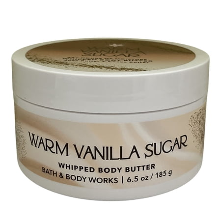 Bath and Body Works WARM VANILLA SUGAR Whipped Body Butter (6.5 oz / 185 g)