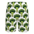 thumbnail image 6 of Kdxio Cute Broccoli Pattern Mens Casual Shorts - Drawstring Summer Beach Sports Shorts for Men, 6 of 9