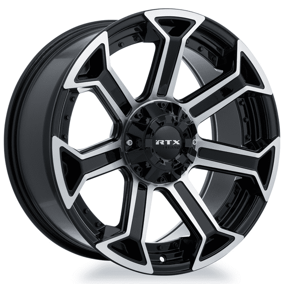 RTX Peak 20x9 6x135/139.7 ET0 CB87.1 Gloss Black Machined Wheel