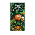 thumbnail image 2 of St Patrick's Day Door Cover Decorations Happy St. Patrick's Day Door Banner Saint Patricks Gnome Green Shamrock Banner Porch Sign Front Door Banner for St. Patricks Day Party Home Supplies, 2 of 6