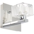 thumbnail image 2 of Quatra - One Light Bath Vanity  Chrome Finish With Clear/Frosted Glass-Bathroom, 2 of 3