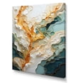 thumbnail image 2 of Designart "Organic Abstraction Orange and White Line Art" Abstract Canvas Print, 2 of 5