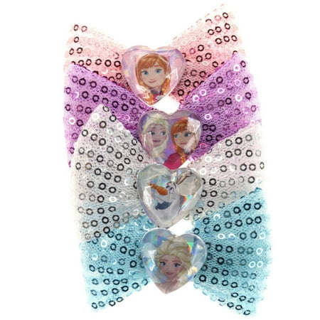 Cosmetics 4pk Hair Bows Frozen Tulle