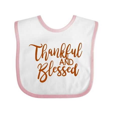 

Inktastic Thankful and Blessed Gift Baby Boy or Baby Girl Bib