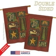 thumbnail image 3 of Breeze Decor BD-XM-H-114184-IP-BO-DS02-US Joy & Love Winter - Seasonal Christmas Impressions Decorative Vertical House Flag - 28 x 40 in., 3 of 4