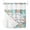 Green White, variant on No Hook Beach Coastal Shower Curtain with Snap in Liner Set, Summer Coral Starfish Nautical Ocean Waterproof Fabric Bathroom Curtains with See Through Top Window, Hotel Style Small 36 x 72 Inch
