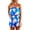 Blue, variant on Jumpsuits for Women UK Elegant Bandeau Rompers Cover-Up Tube Dress Sleeveless Smocked Floral Print Overalls Ladies Summer Wide Leg Shorts One Piece Beach Holiday Dress