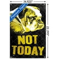 thumbnail image 3 of Avanti - Not Today Bulldog Wall Poster with Push Pins, 14.725" x 22.375", 3 of 3