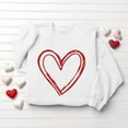 thumbnail image 4 of VgaVtl Valentines Sweatshirt Women Oversized Long Sleeve Womens Tops Pullover Funny Vacation Crew Neck Heart Print Tops, 4 of 5
