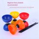 thumbnail image 2 of Equipo de Entrenamiento Sensorial, Diabolo de Doble Cabeza, Productos de Entretenimiento para Niños, Estudiantes y Ancianos Amarillo, 2 of 5