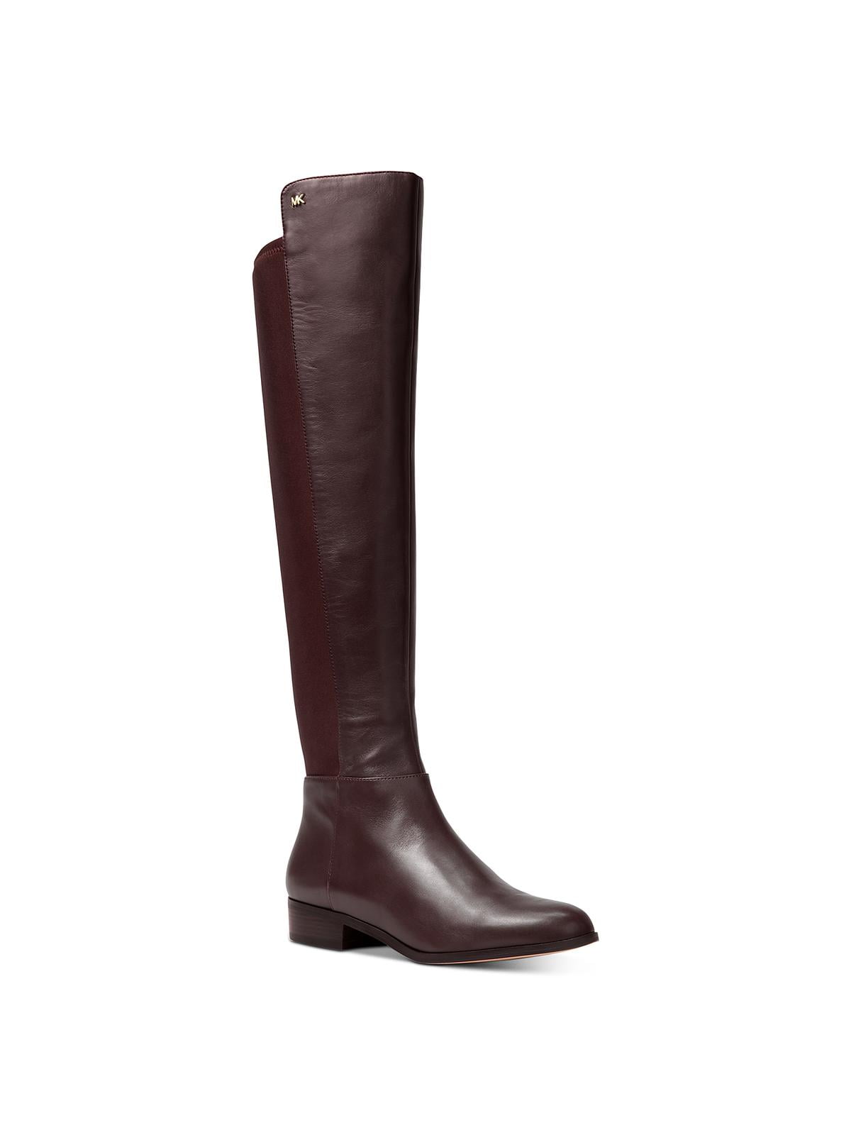 MICHAEL Kors Womens Bromley Leather Riding Boots 6 Medium (B,M) - Walmart.com