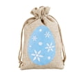 thumbnail image 2 of JeashCHAT Easter Drawstring Gift Bags, Easter Candy Bag, Easter Egg/Carrot Patterned Treat Bags, Small Gift Pouch for Easter Party Favors, 3.94" x 5.91", 2 of 6