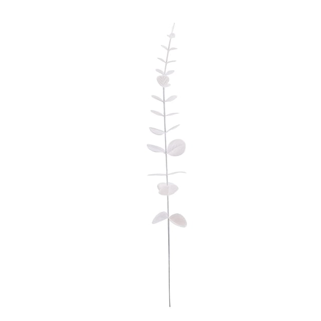 Wosthever 20 plantas artificiales realistas, flores artificiales para decoración del hogar, hojas de boda, apariencia realista, bajo Plantas Artificiales Blanco Eucalipto