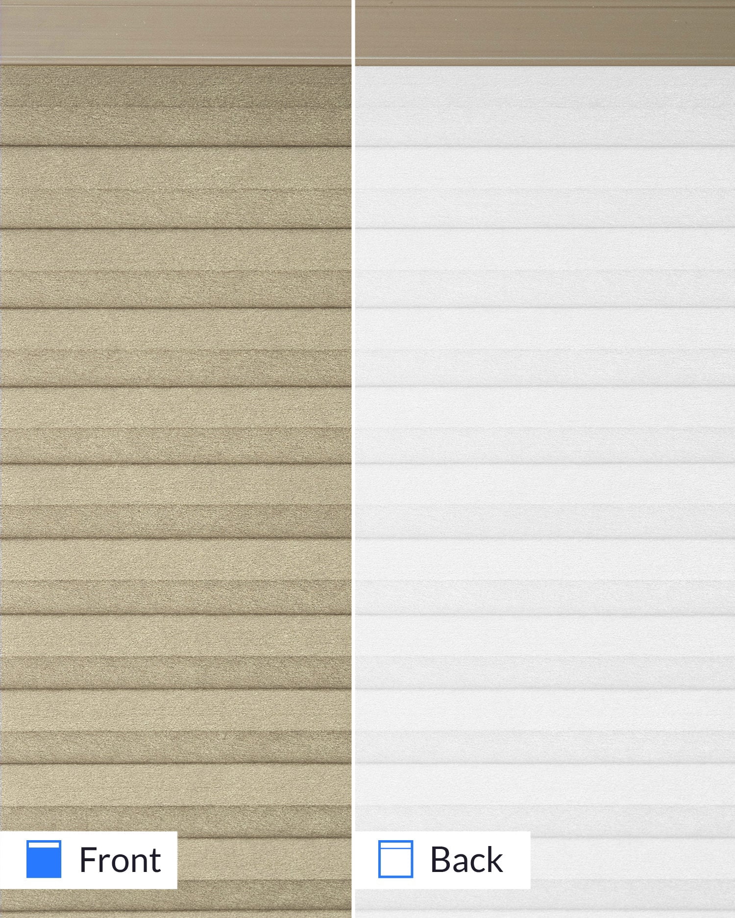 Chicology Cordless Top Down Bottom Up Blackout Cellular Shade Khaki Grey 68.5 in. W x 48 in. L