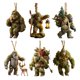 thumbnail image 1 of Adorno navideño Sasquatch, colgante plano de acrílico 2D, decoración para el árbol de Navidad, regalo festivo para los amantes del surf, 1 of 7