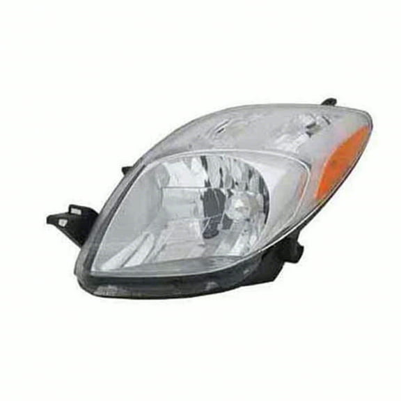 KAI New Economy Replacement Driver Side Headlight Lens And Housing, Fits 2006-2008 Toyota Yaris Hatchback