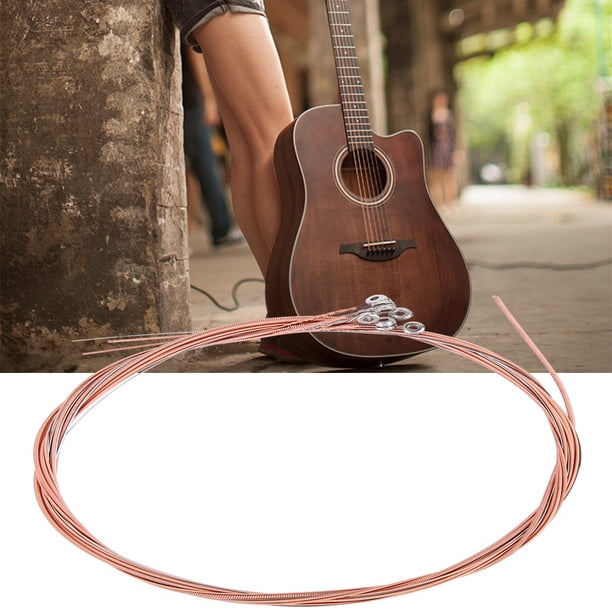 Cuerda de guitarra Cuerdas de guitarra de acero de 6 Cuerdas acústicas populares NikouMX