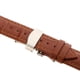 thumbnail image 4 of Correa de reloj de material cuero de liberación rápida Hebilla de cierre desplegable de mariposa 18 mm 22 mm Marrón 20mm Salvador Reemplazo de correa de reloj, 4 of 7