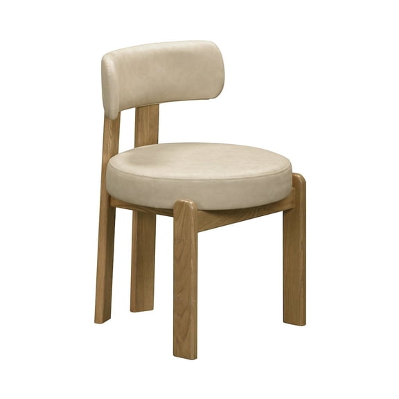 TOV Furniture Odessa Cream Vegan Leather Dining Chair