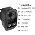 thumbnail image 3 of Interruptor de control de ventana eléctrica, botón de ventana eléctrica 6554.WA para Peugeot 206306 TUNC Sencillez, 3 of 5