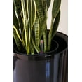 thumbnail image 2 of XBrand 29.5" H Black Plastic Self Watering Indoor Outdoor Tall Round Planter Pot, Decorative Gardening Pot, Home Décor Accent, 2 of 7