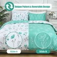 thumbnail image 5 of BLEUM CADE 3 Pieces Duvet Cover Set King Size,Farmhouse Floral Comforter Cover Set, Soft Washable Bedding Set with Shams, 5 of 9