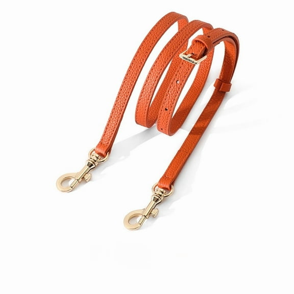 Orange Bag Strap Genuine Leather Replacement for Sling Shoulder Crossbody Bag