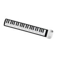thumbnail image 2 of CUITING 49 Key Roll up Keyboard Piano Electronic Hand Roll Piano for Children Adults white, 2 of 9