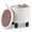 Beige, variant on Gymax Round Storage Ottoman Linen Fabric Upholstered Footrest Stool w/ Removable Lid Beige
