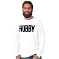 thumbnail image 3 of Hubby Wifey Cute Matching Couple Set Men's Long Sleeve Tee T Shirt Brisco Brands S, 3 of 7