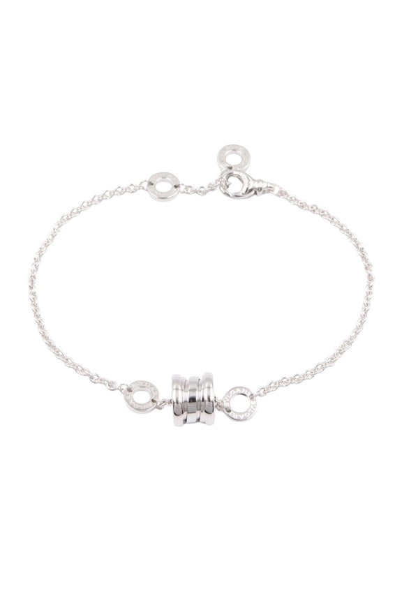 Pre-Owned Bvlgari Bulgari B-zero1 Element Bracelet, 18K White Gold (18KWG), Men's/Women's,...