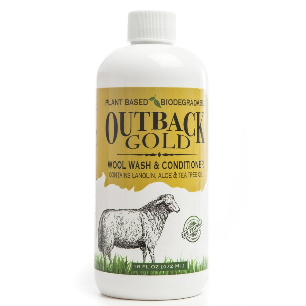Outback Gold Wool Wash 16 oz Natural Sheepskin Liquid Detergent Gentle
