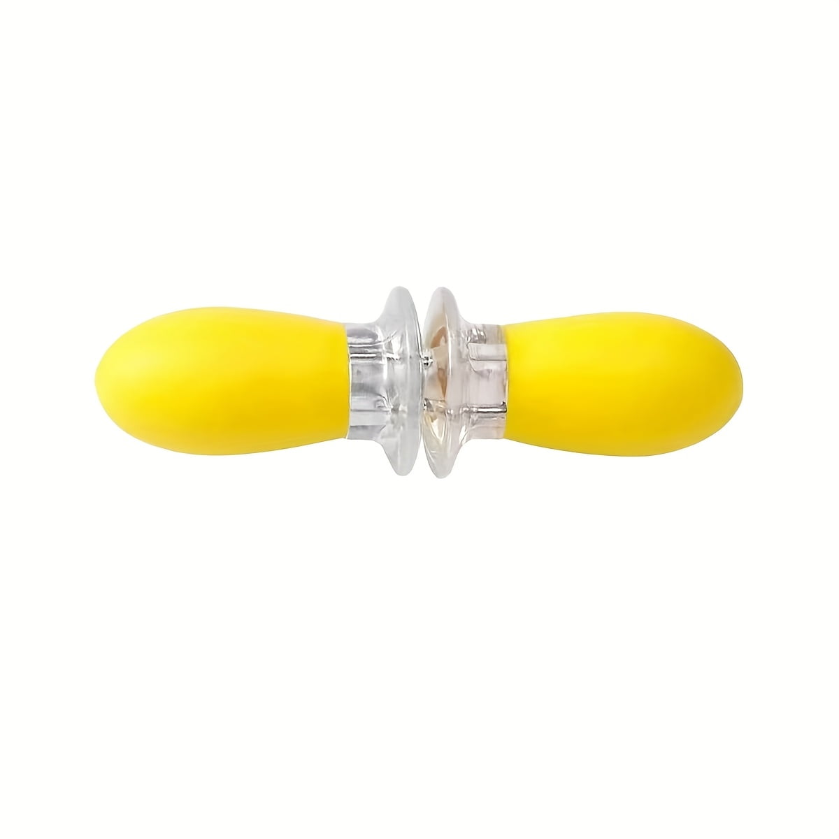 Stainless Steel Corn on the Cob Holders Set, Yellow Silicone Handle Corn Forks with Double Prongs for BBQ Grilling and Cooking, Corn Skewer Picks