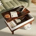 thumbnail image 4 of Meilocar Lift Top Coffee Table, Wood Coffee Table with Hidden Compartment, Modern Coffee Tables for Living Room Reception Room, 39.4in L, Rustic Brown, 4 of 13