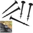 thumbnail image 1 of Plastic Ground Fixing Stakes, Nails, Pegs, Garden, Tent, Earth Fixing 12cm, Black50pcs, 1 of 5
