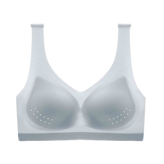 Ersazi Racerback Bras For Women Ice Silk Lymp And Shaping & Powerful Lifting Bra, Non-Marking Comfort Bras In Clearance Gray 4Xl