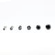 thumbnail image 5 of Pendientes de acero inoxidable de titanio y titanio japoneses y coreanos con cuatro garras y circonitas antialérgicas, 5 of 5