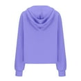 thumbnail image 6 of kamemir Womens Zip up Sweatshirt Womens Sweatshirts Half Zip Cropped Pullover Quarter Zipper Hoodies Fall outfits Clothes Thumb Hole(RD3,L), 6 of 6