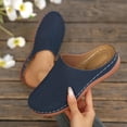 thumbnail image 2 of Slip On Slides for Women Navy, Comfortable Perforated Mule Clogs - Breathable Casual Shoes for Women Indoor Outdoor,Size 9, 2 of 9