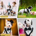 thumbnail image 2 of Tignapoo L Size Formal Tuxedo Outfit for Dogs & Cats - Premium Soft Breathable Fabric, Stylish Bowtie Design, Easy to Wear with Velcro Closure, Machine Washable - Perfect for Weddings, Birthdays,, 2 of 6