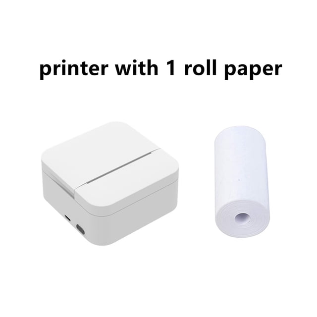 Printer Jet, 203dpi 57mm Portable Mini Thermal Printer Printing Stickers Wireless Bluetooth Inkless Pocket Notes List Printer for Home ,Fast Printing