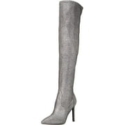 NINE WEST Womens Tacy2 Over-The-Knee Boot 8.5 Pewter