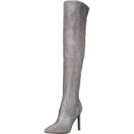 NINE WEST Womens Tacy2 Over-The-Knee Boot 8.5 Pewter