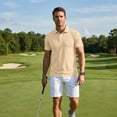 thumbnail image 6 of Men's Polo Shirts Buttons Casual Work T Shirts Quick Dry Short Sleeve Golf Shirt Outdoor Performance, S, 6 of 8