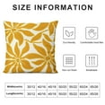 thumbnail image 5 of ARISTURING  Farmhouse Floral Leaves Decorative Throw Pillow Cover Boho Tufted Flowers Pattern Chic Cushion Case for Couch Bed Sofa Living Room(Mustard Yellow), 5 of 5