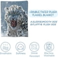 thumbnail image 4 of Snow Leopard Blanket for Adults Kids, Snow Leopard Gifts Bedding Decor Flannel Snow Leopard Throw Blanket, Snow Leopard Stuff Decorations Warm Soft Blanket for Bed Sofa Office Snow Leopard02, 4 of 6